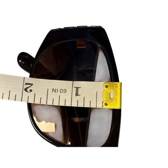 Charles Jourdan Sunglasses Black Ladies Made In France Rectangle Slightly Chunky main image 10